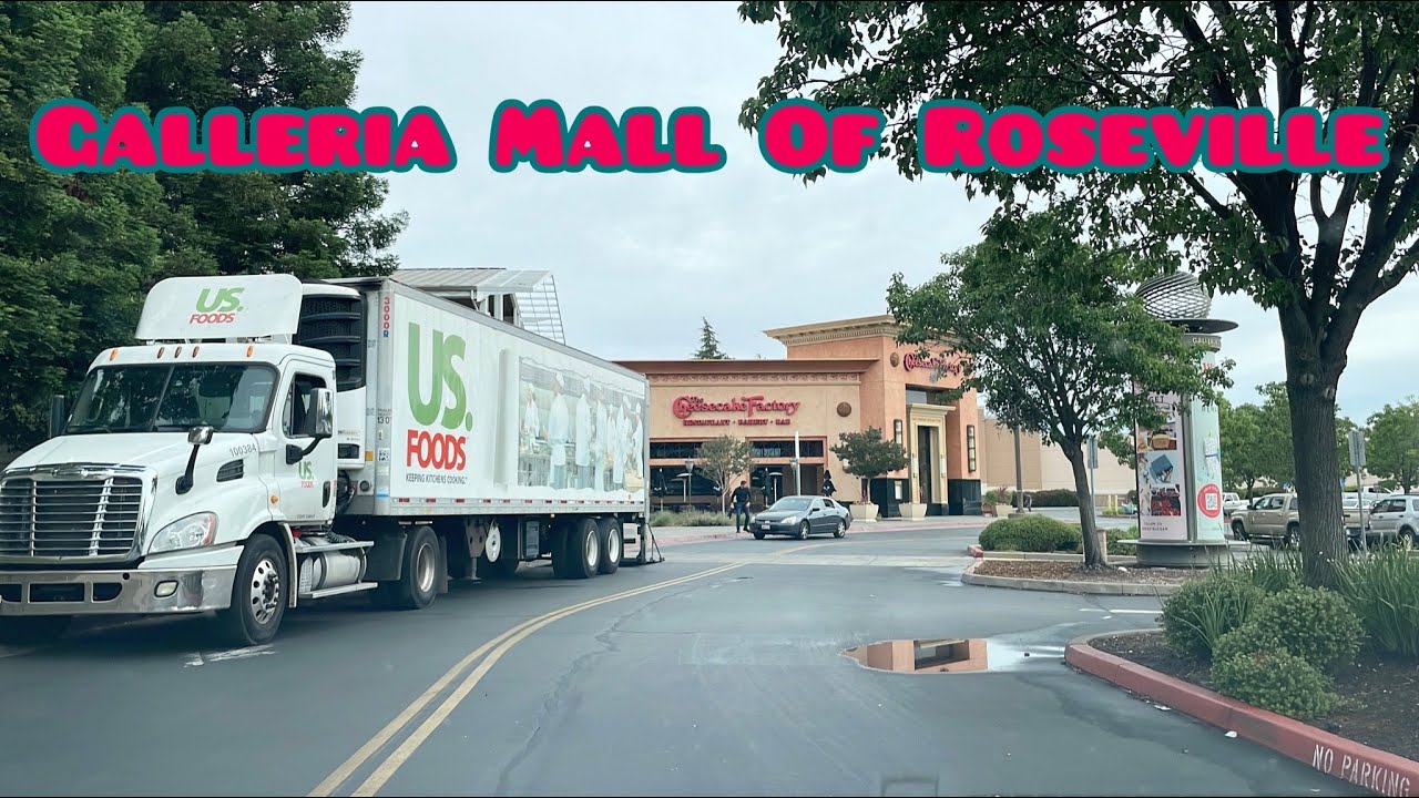 Westfield Galleria Mall Parking Lot Tour In Roseville California