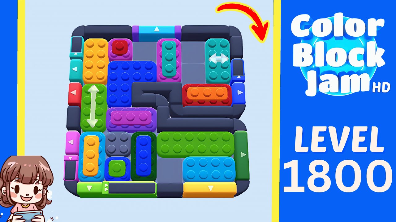 Color Block Jam Level 903 (1800) Solution Walkthrough