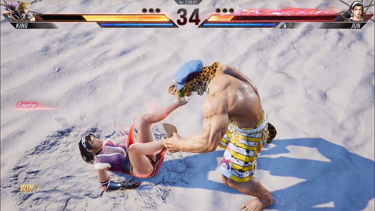Crazy King vs Shinobi Jun Kazama Tekken8 Ryona 
