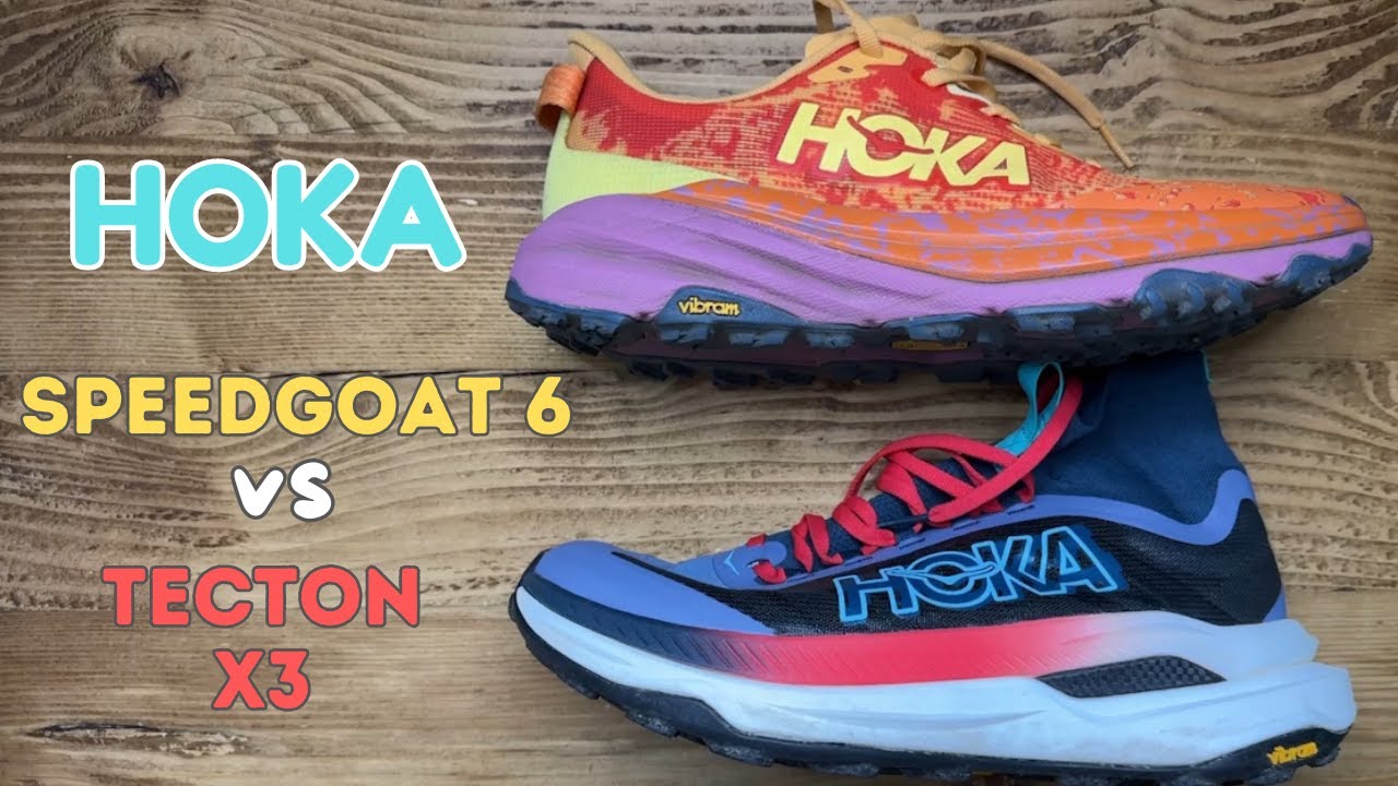 HOKA Tecton X3 vs Speedgoat 6 - Top Rated HOKA Trail Running Shoes