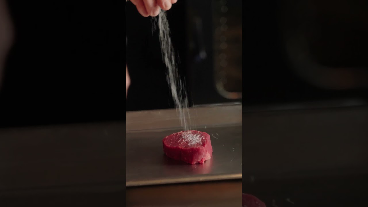 Ebony Black Angus Petite Steak with potato dauphinoise