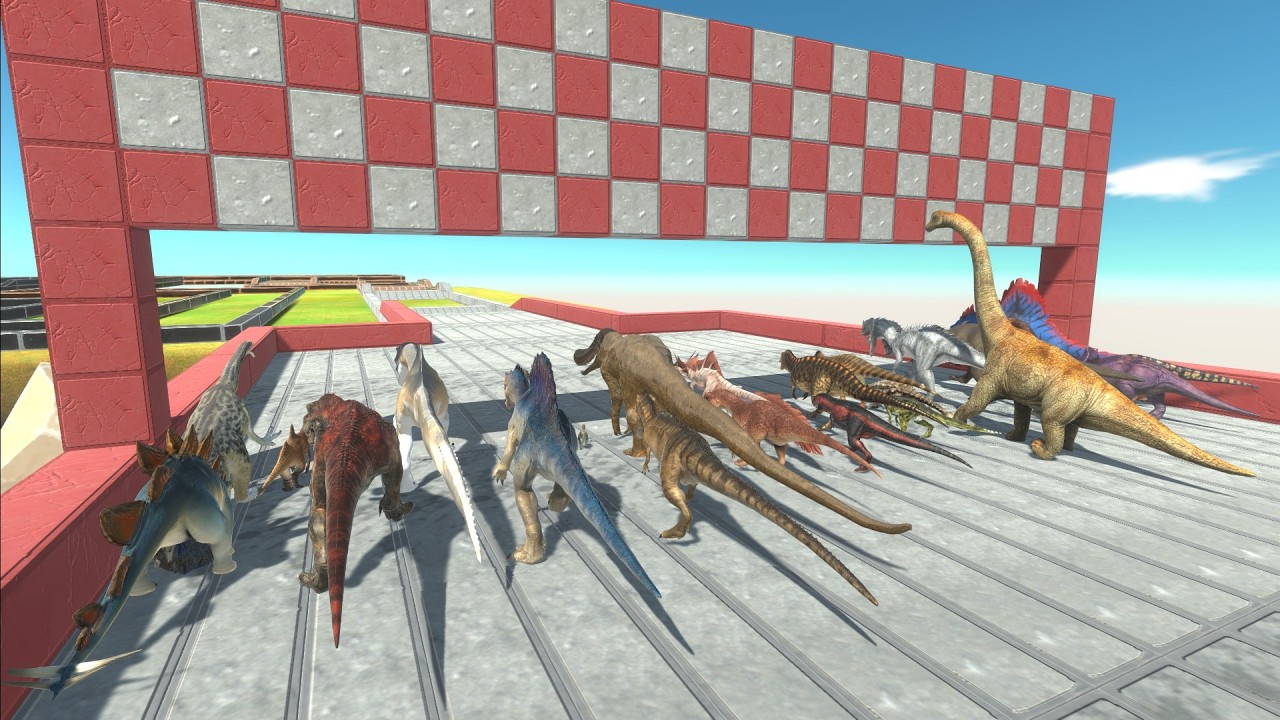 All Dinosaurs Speed Race - Animal Revolt Battle Simulator