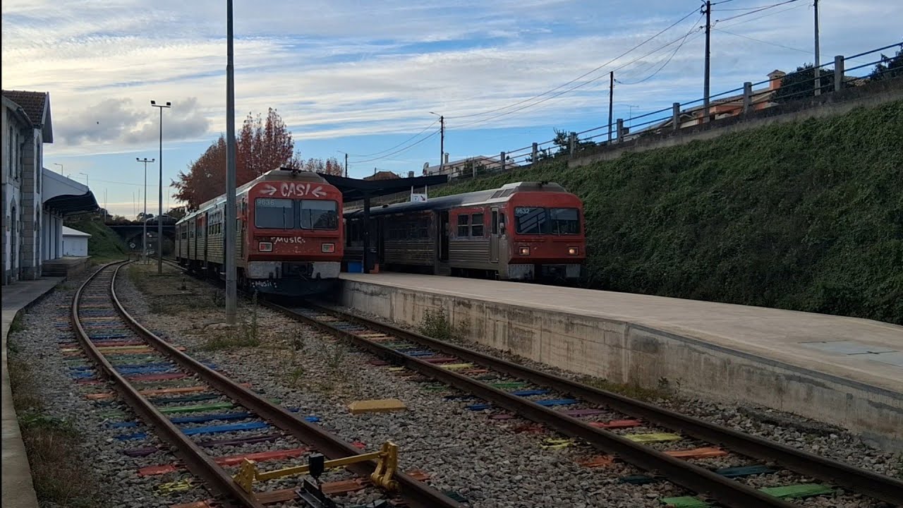 Intervalo entre dois comboios...