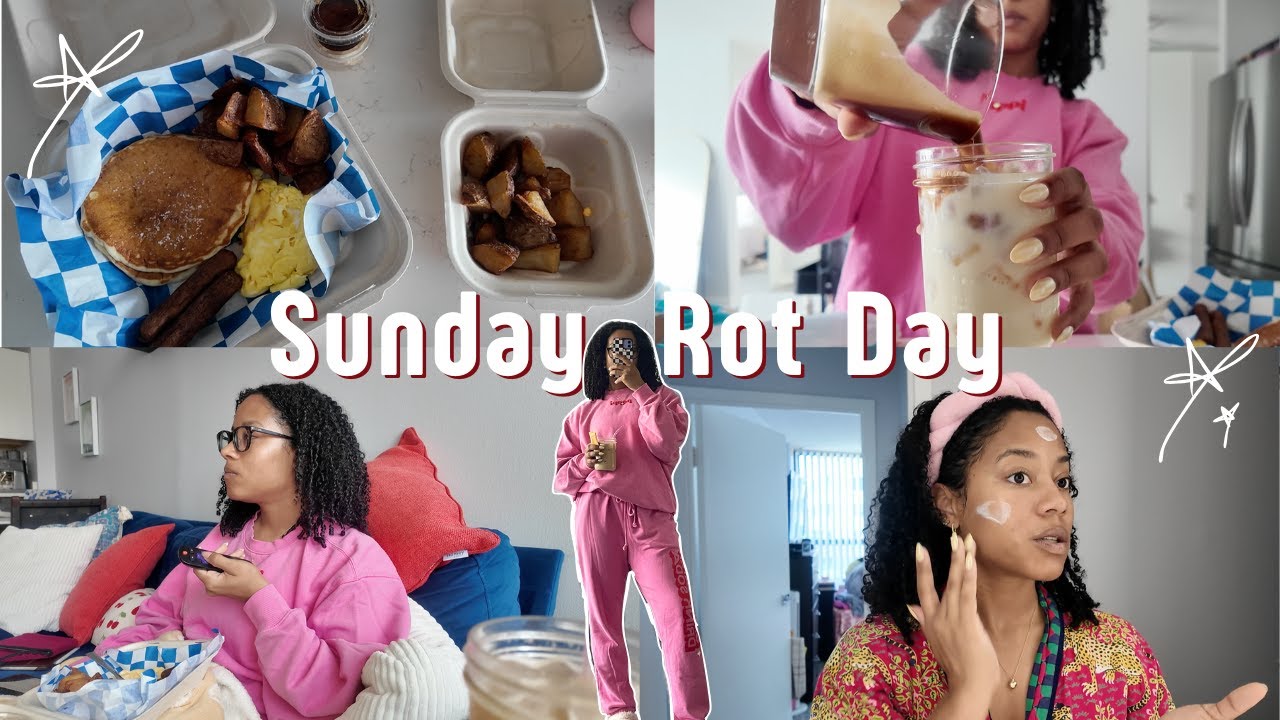 SUNDAY ROT DAY VLOG: ordering breakfast, online shopping, new Ginny & Georgia, & yapping!🧘🏽‍♀️🎀☕️
