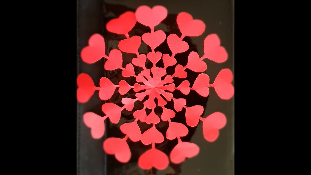 Bricolage en papier 💖💖💖! Comment faire une guirlande de coeur en papier! #diyfaitalamain