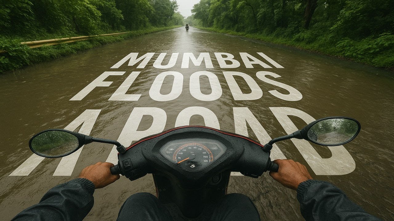 Mumbai Roads or Lakes? | POV Scooter Ride Gone Wrong in Floods! | Raw Run EP2