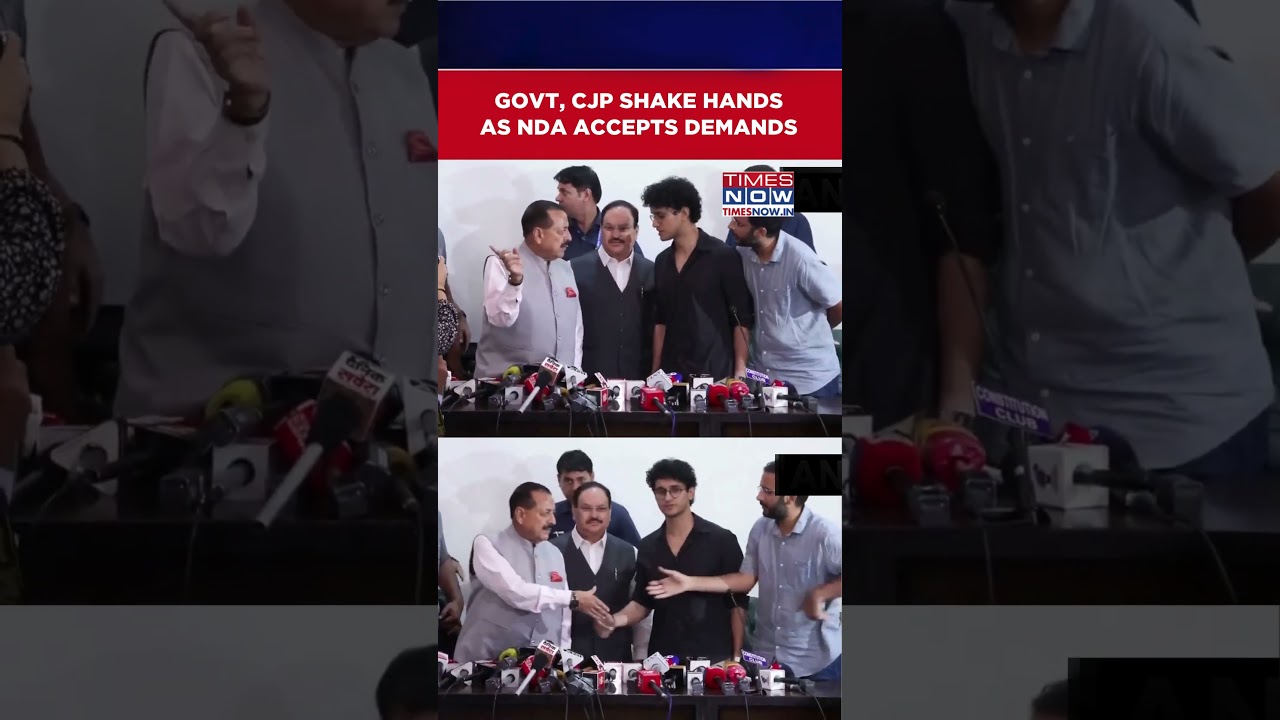 Government, CJP Shake Hands As NDA Accepts Demands | CJP Protest Ends #shorts