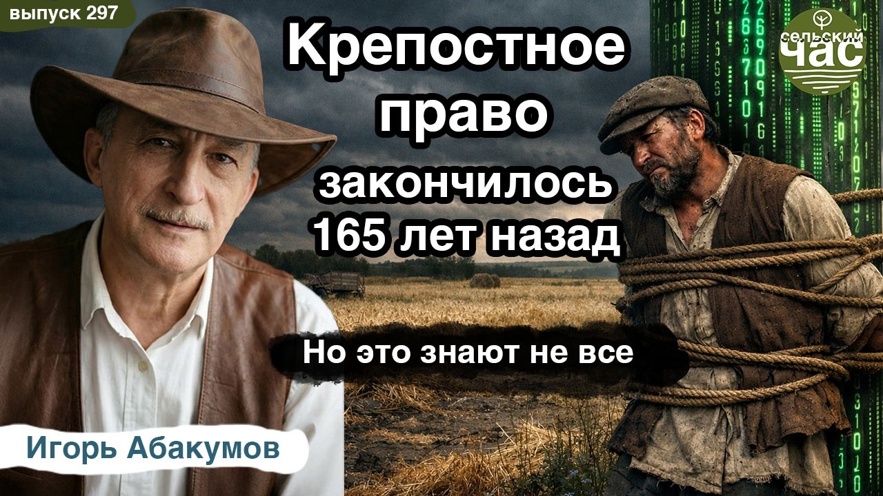 Крепостное право закончилось... Сельский час #297 (Игорь Абакумов)