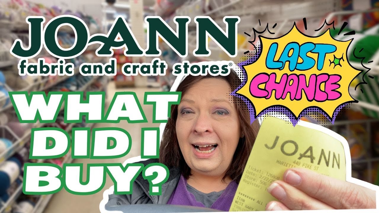 Joann Fabrics Liquidation Sale Haul. What I Bought with Prices!