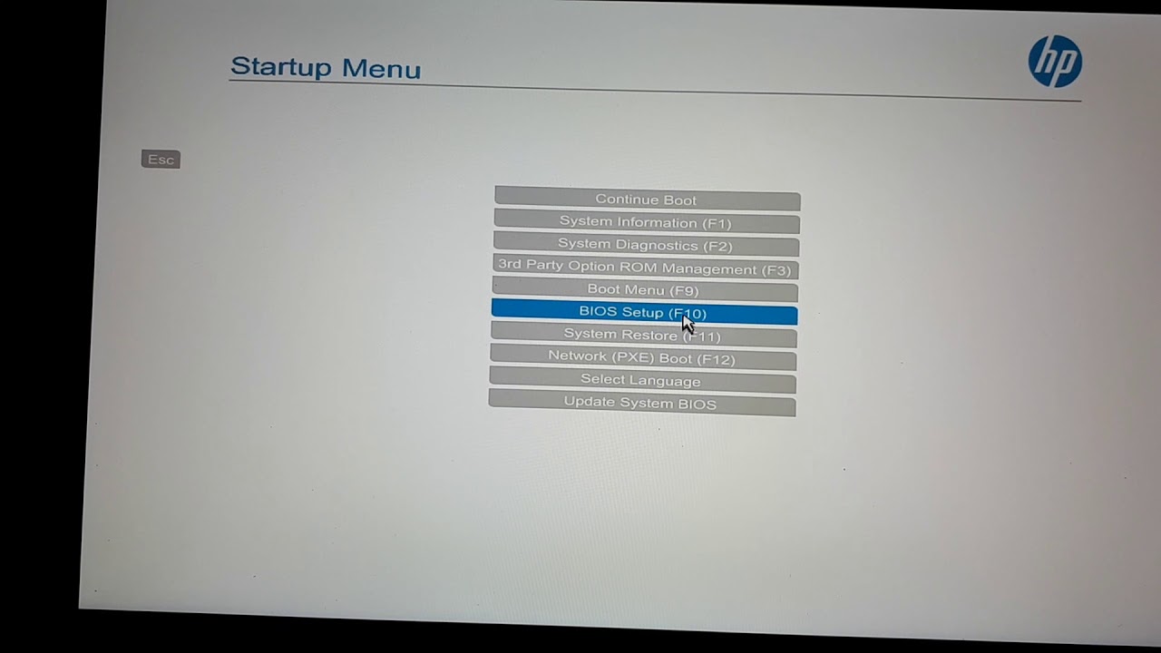 VTx Virtualization enable HP BIOS Win10