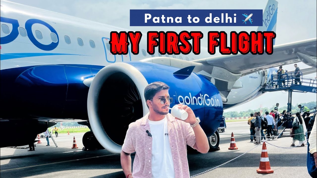 My first flight ✈️ ( patna to delhi ) #sharmajikavlogs