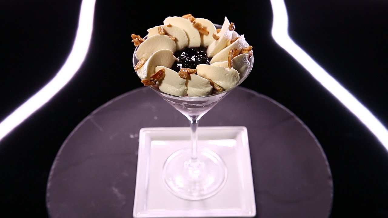 Parfait glacé Mûres - amandes par Christophe Michalak (#DPDC)