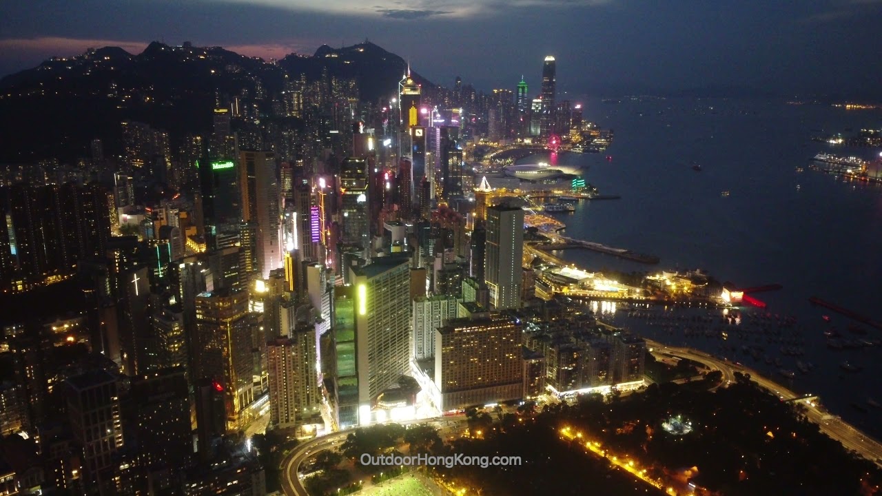 【4K】Day and night of Causeway Bay | Hong Kong drone video