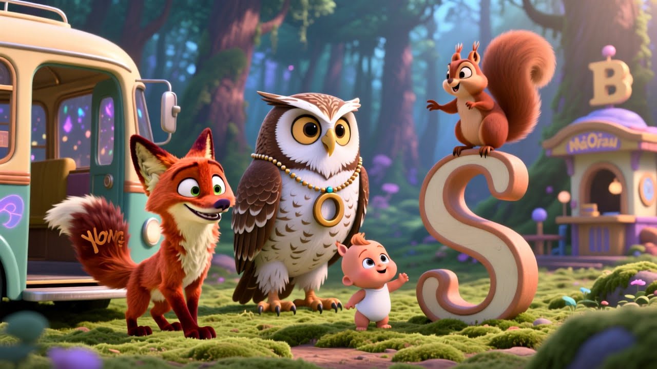 Learning Time with Baby Fox 🦊⏰ Fun Kids Song | Toddler Study & Play Adventure