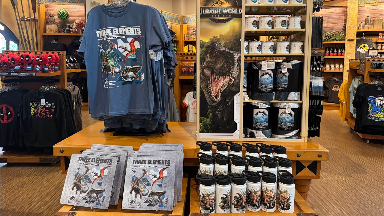 Jurassic World Rebirth Merchandise with prices at Universal Orlando Resort