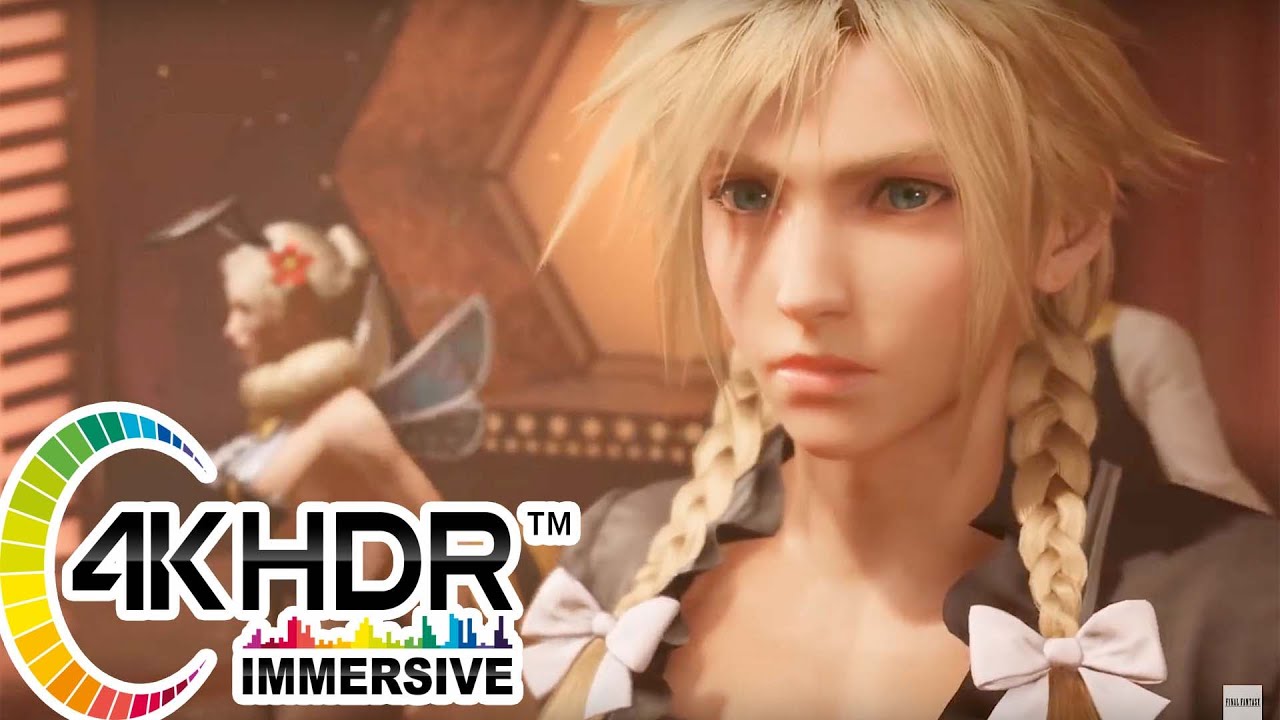 HDR | Crossdressing Cloud in Final Fantasy VII 4K True HDR | 4K HDR 60fps | Gameplay
