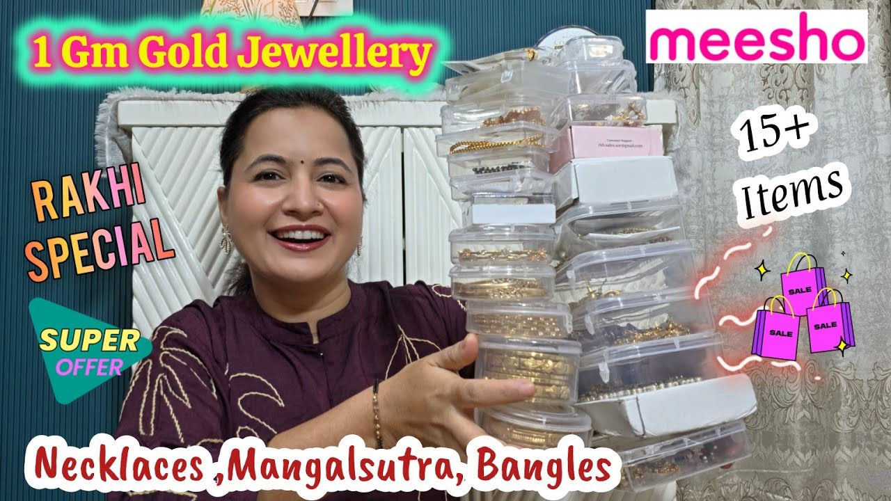 RAKHI SPECIAL *15+ Items* Meesho Jewellery Items | Necklaces, Mangalsutra & Bangles  | Neema's Talk