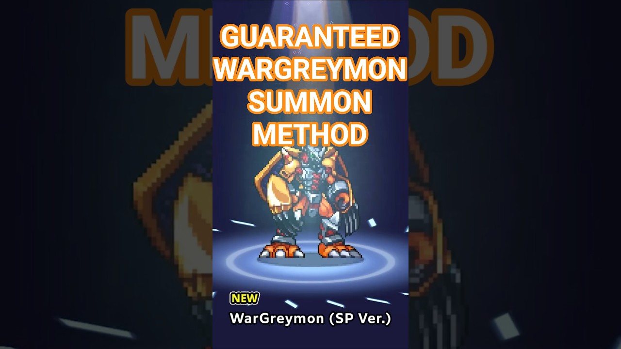 Как гарантированно получить WarGreymon SP в Digimon UP! #shorts