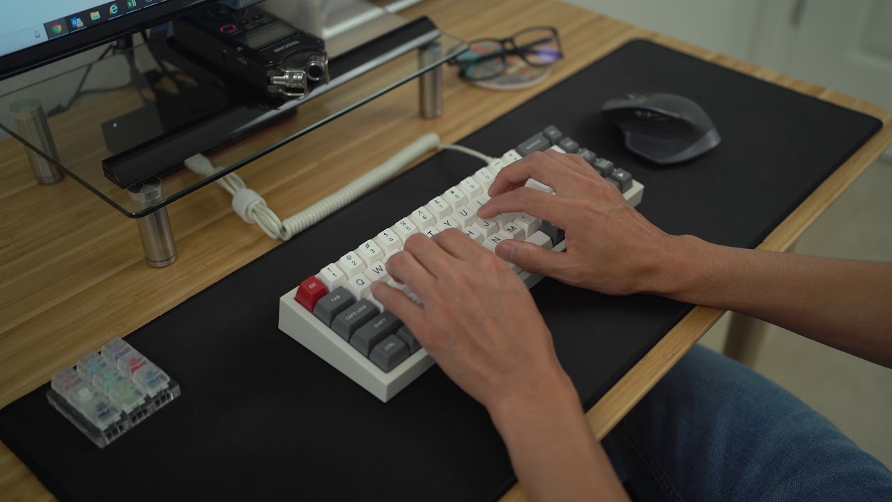 Novelkeys NK65 BEIGE + NK Cream (Filmed/Lubed) + SA HONEYWELL ASMR