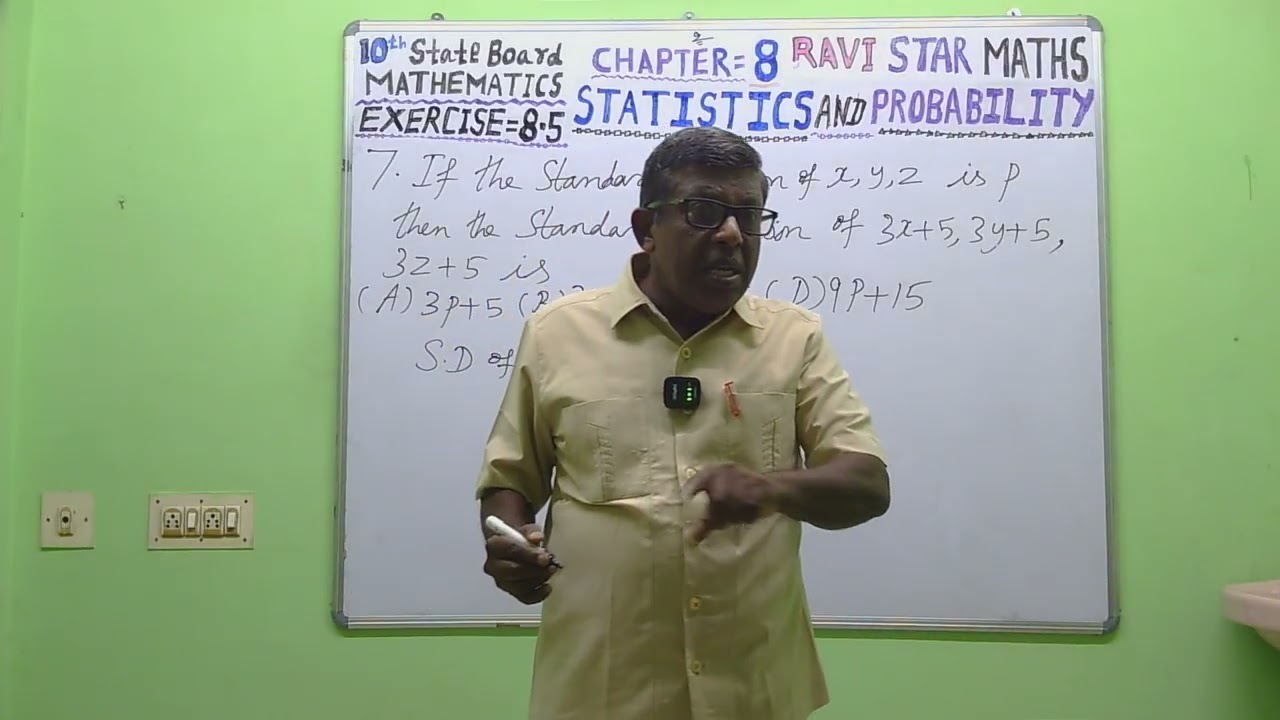 RAVI STAR MATHS,(10th Maths),(STATE BOARD),{STATISTICS & PROBABILITY},[EXERCISE=8.5],Q.7