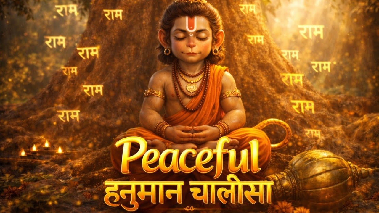 श्री हनुमान चालीसा | Peaceful & Powerful Version | Shree Hanuman Chalisa Fast