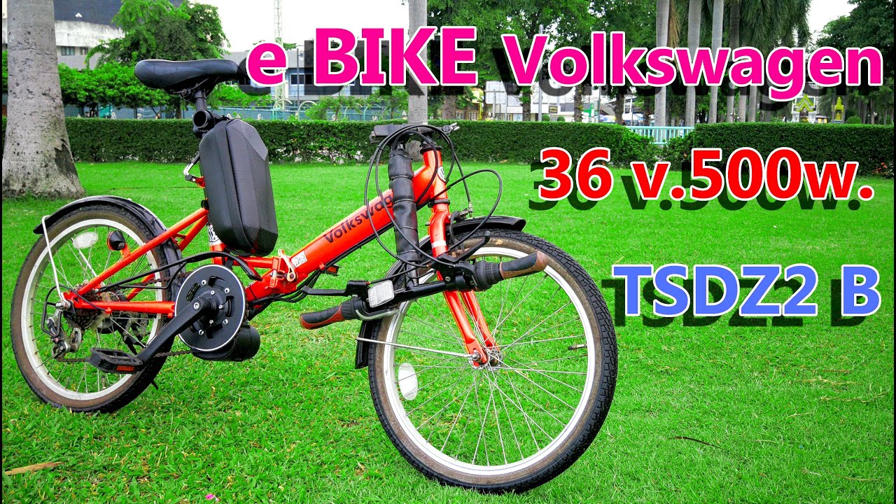 ติด TSDZ2B 36v.500w.ให้จักรยานพับ.แบบงามๆ เลยครับ เพื่อนๆ.