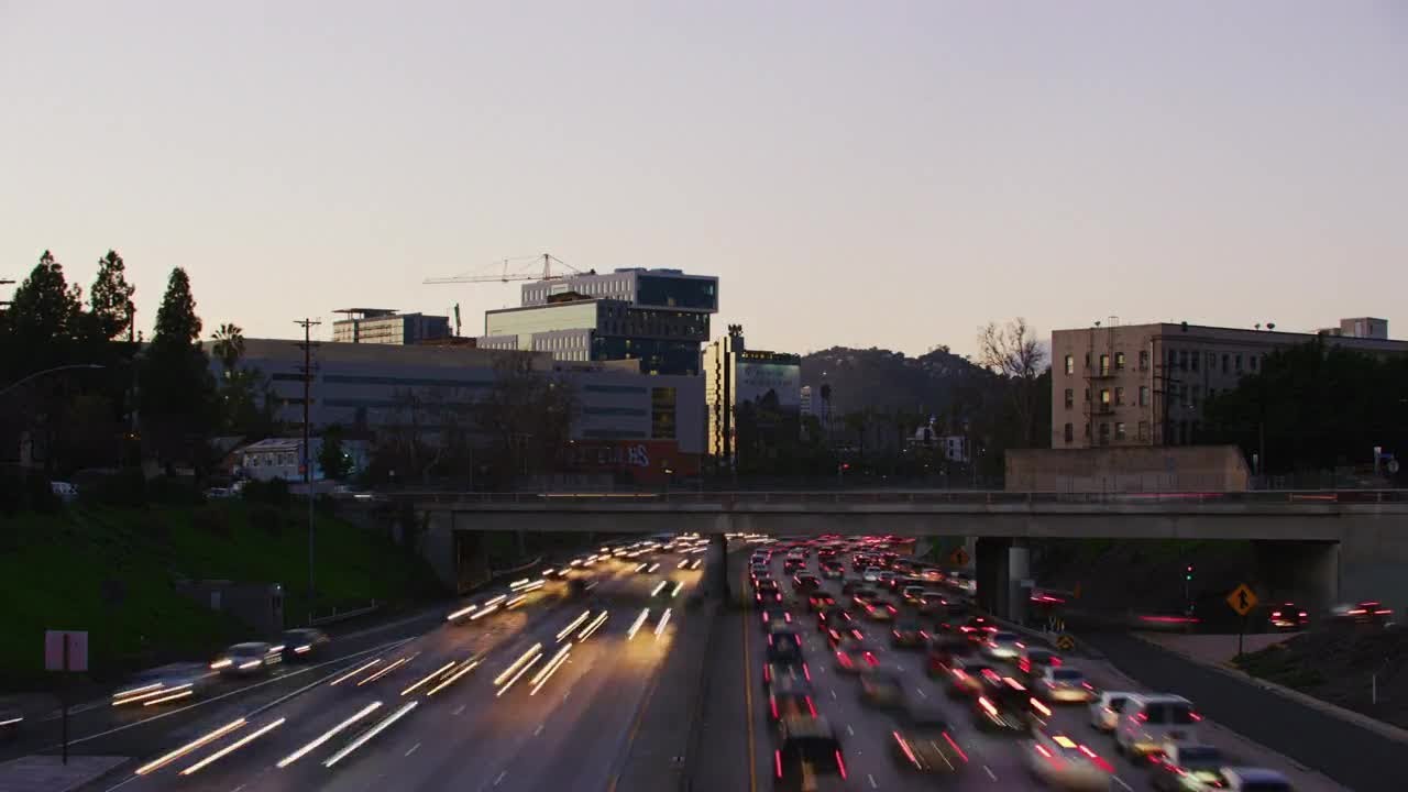 Cars On A Highway Stock Video