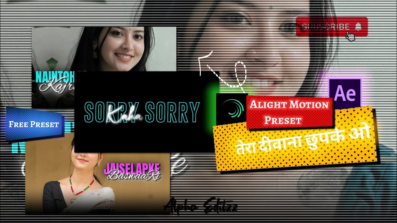 Sorry Sorry | Bhojpuri Status 🫣 Video Editing | Alight Motion XML file📁| Alpha Editzz ⚡