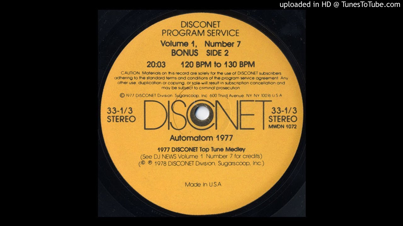 The 1977 Disconet Top Tune Medley