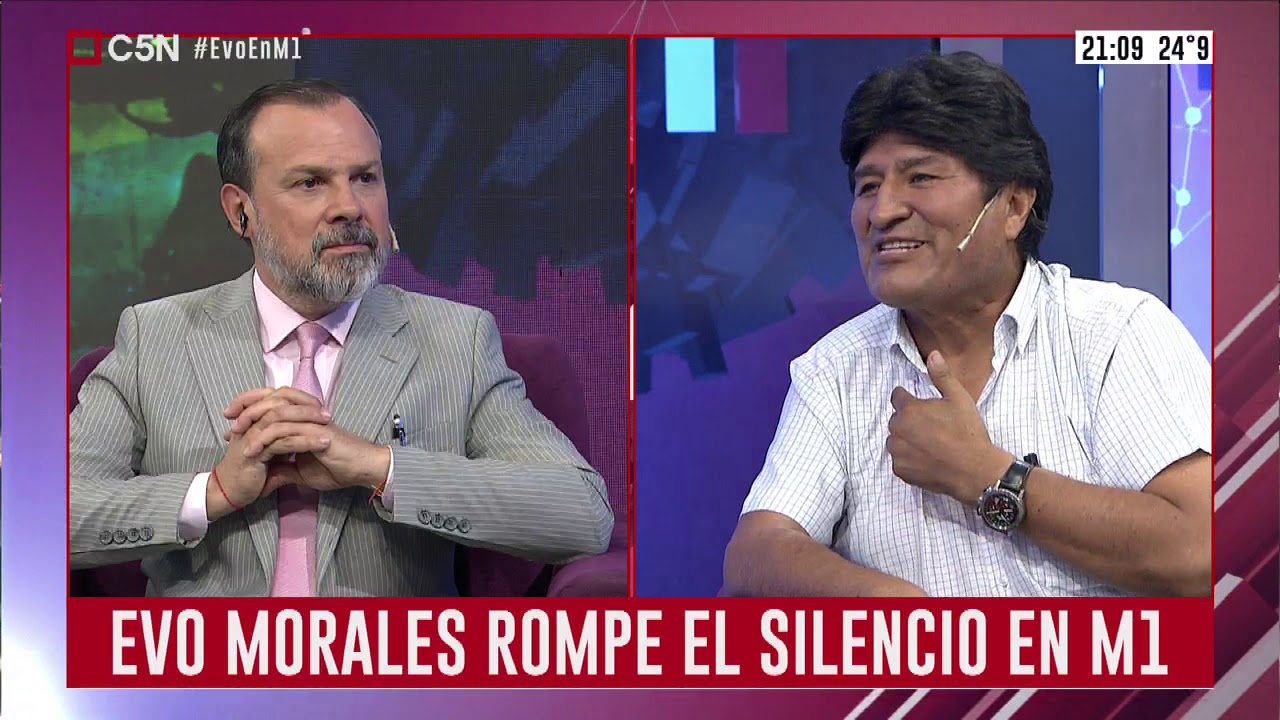 Entrevista exclusiva al expresidente de Bolivia Evo Morales en C5N con Gustavo Sylvestre