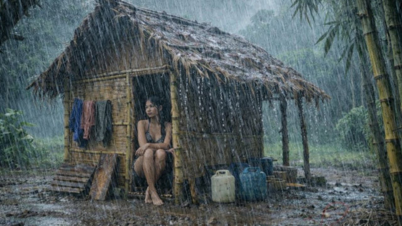 Real Nepali Rural Village Life During the Rain || Most Peaceful And Relaxing Village Life