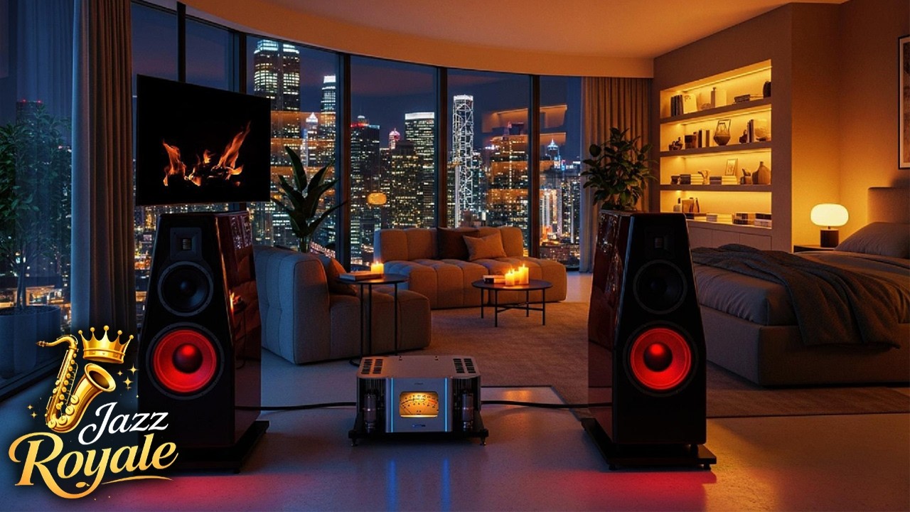 Romantic City Night Jazz 🌙 Calm Background Jazz for Study, Focus & Relax