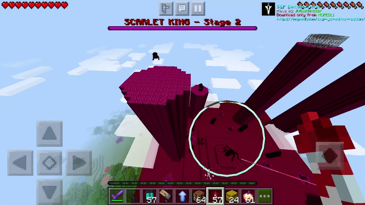 Minecraft Scarlet king boss battle
