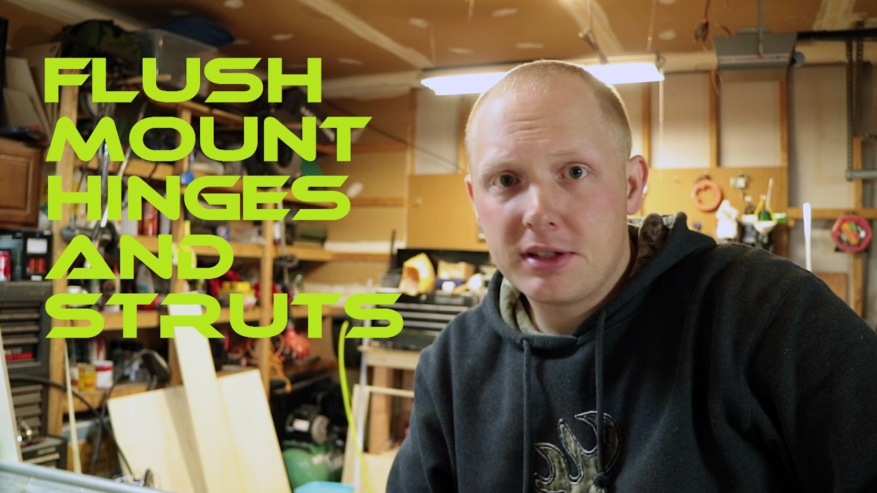 Flush Mount Hinges and Struts | Jon Boat to Bass Boat Restoration