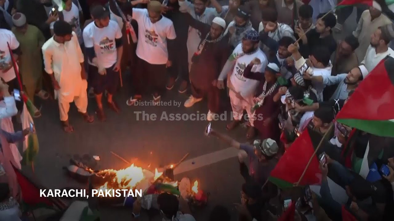 Thousands of people around the world show support of Palestinians in Gaza