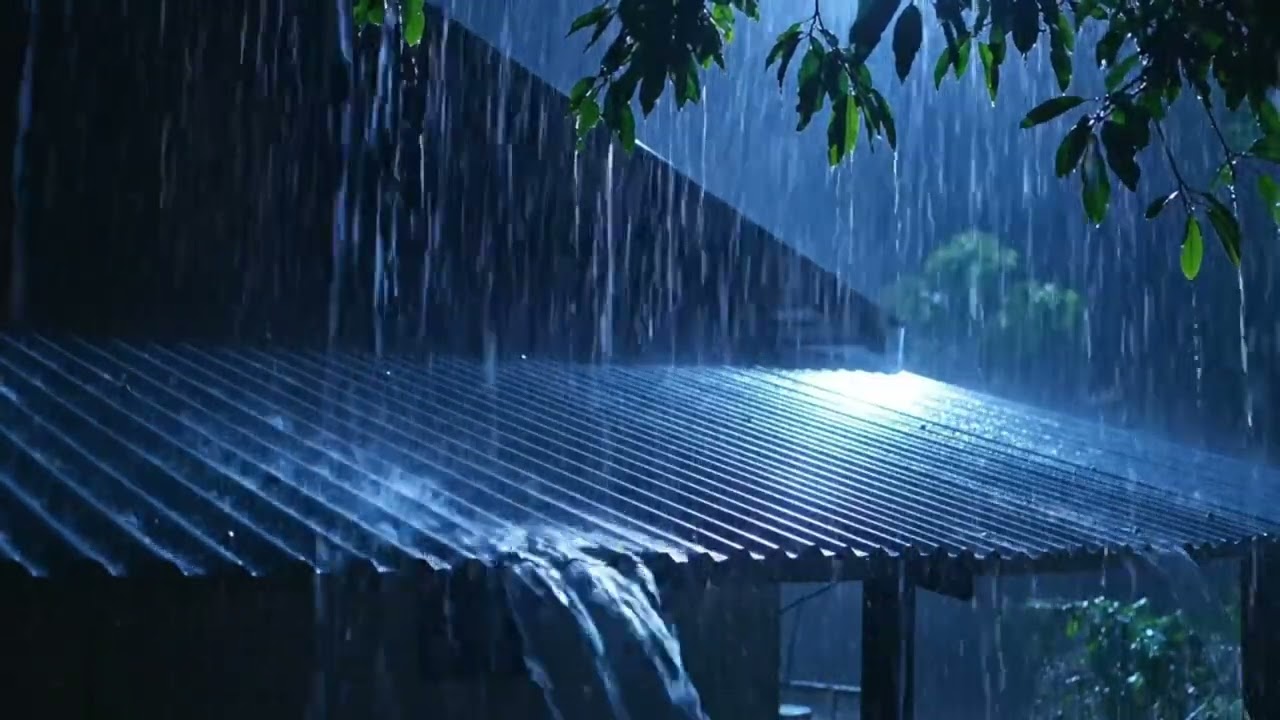 Calm Cozy Night Rain ASMR Sounds to Ease Anxiety for Late Night Calm Thoughts and Soft Dreams 0142