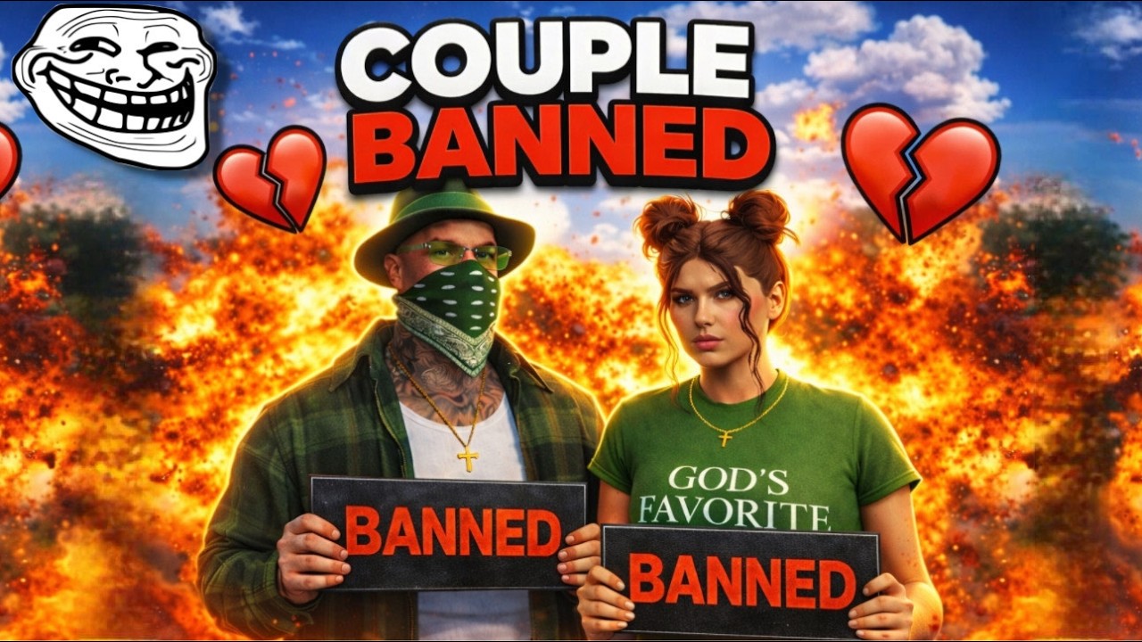 We Made An E-COUPLE CRASHOUT & Get BANNED (GTA RP TROLLING)