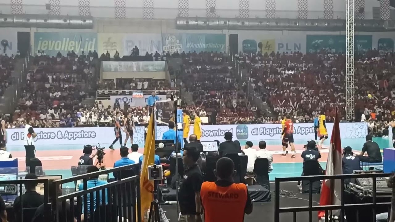set pertama STIN BIN vs   LAVANI  , rivan bledos.. proliga putaran 2 semarang