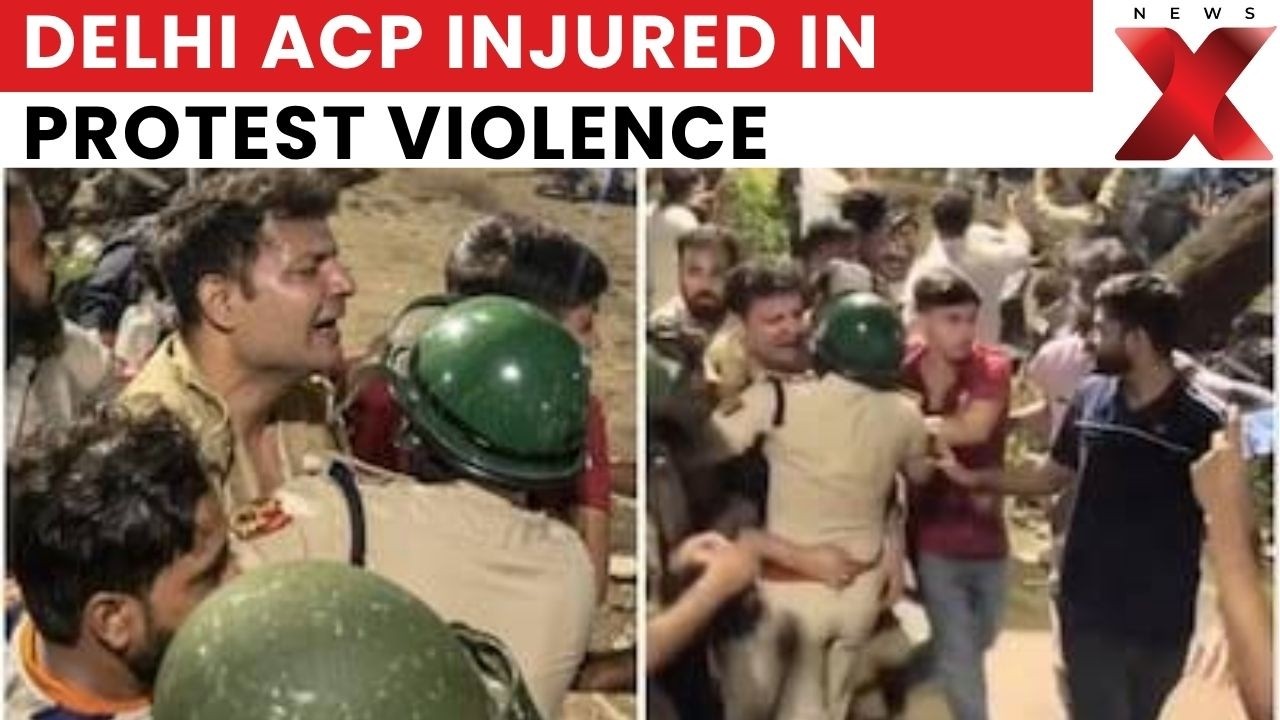 Delhi ACP Injured During CJP Protest Violence; Stone Pelting Erupts Near Connaught Place | NewsX