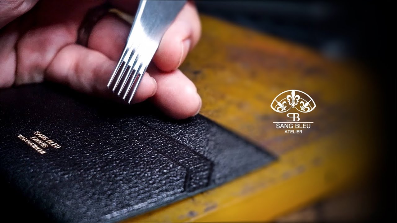 Making leather cardholder as Hermes does. 에르메스와 같은 소재&방식으로 카드홀더 만들기