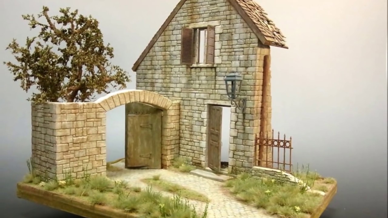 VILLAGE DIORAMA BASE (MINIART) - Tank Scalemodel diorama