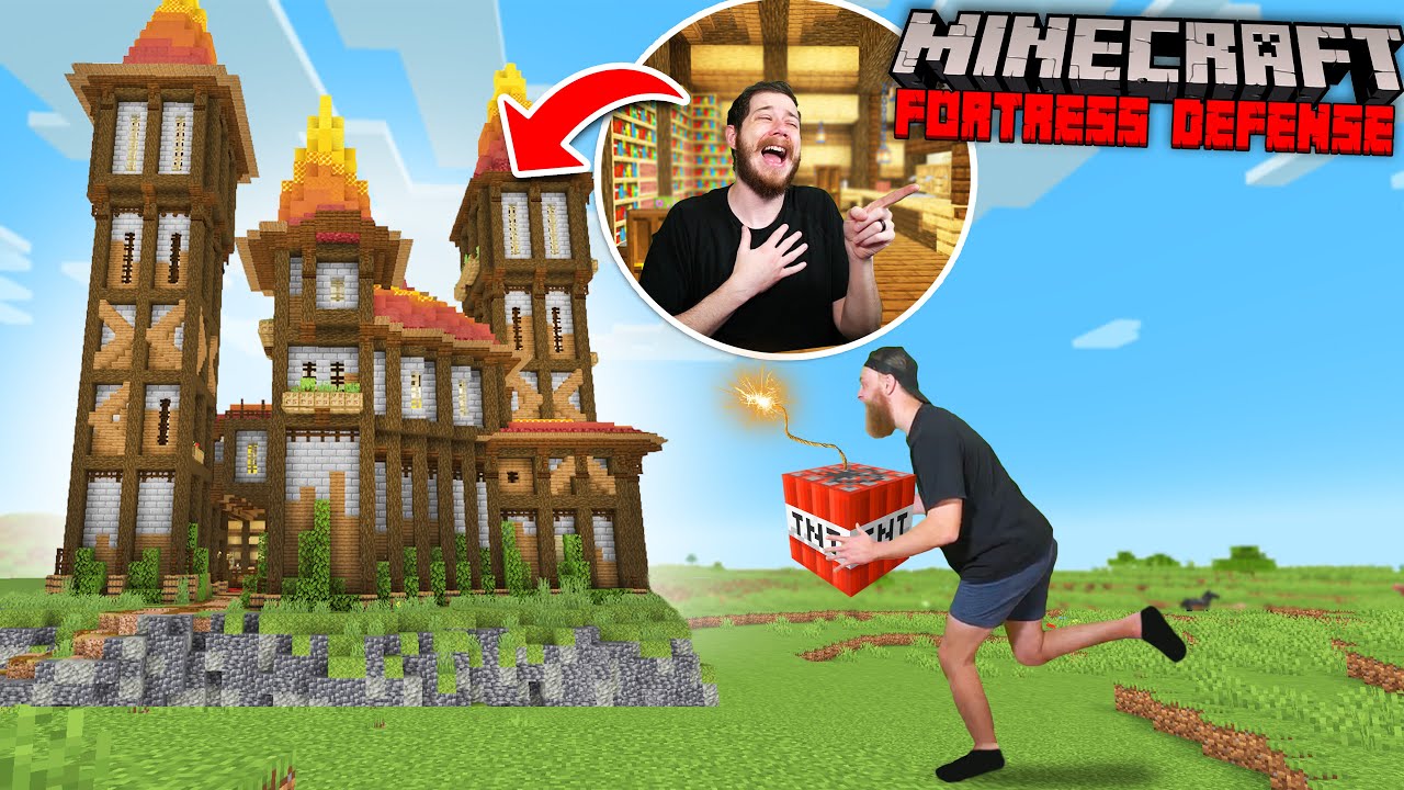 Who Can Build The Best Fortress In Minecraft!