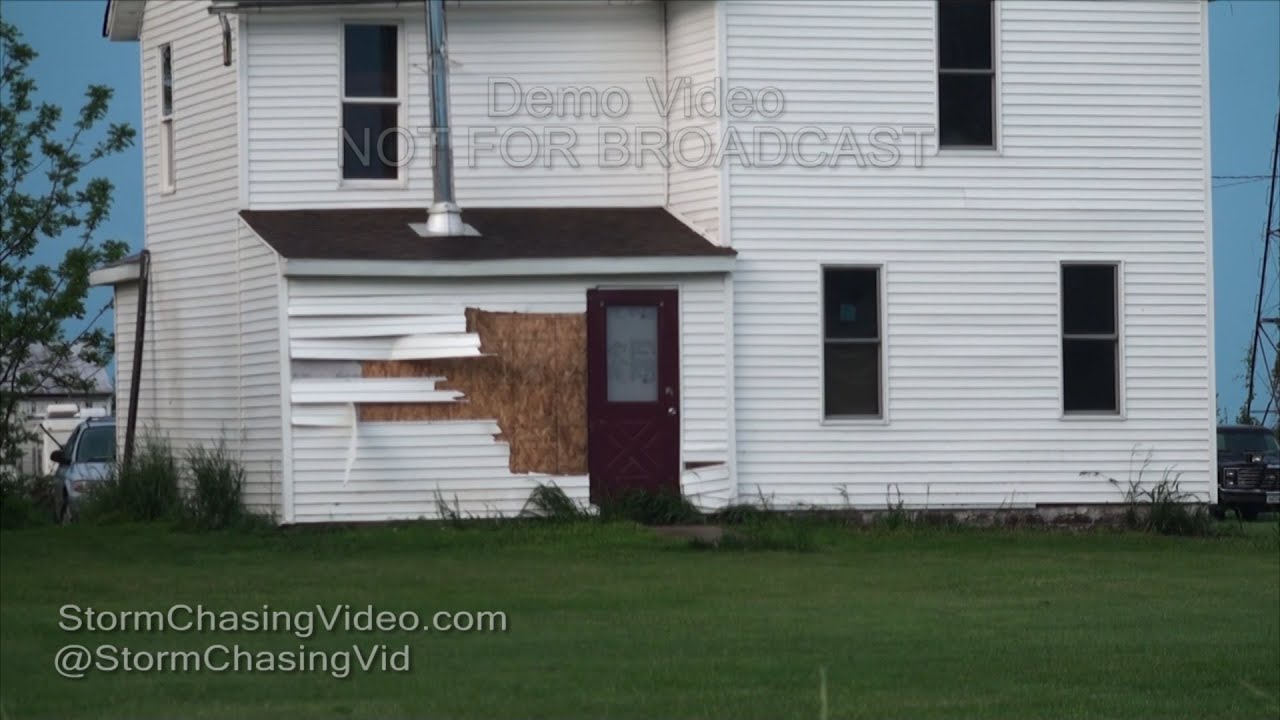 Marshalltown & Albion Iowa High Winds Damage Aftermath 5/26/2016