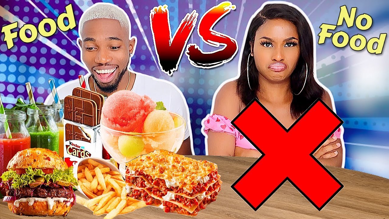 FOOD VS NO FOOD CHALLENGE #13 ⎢D&B FOREVER