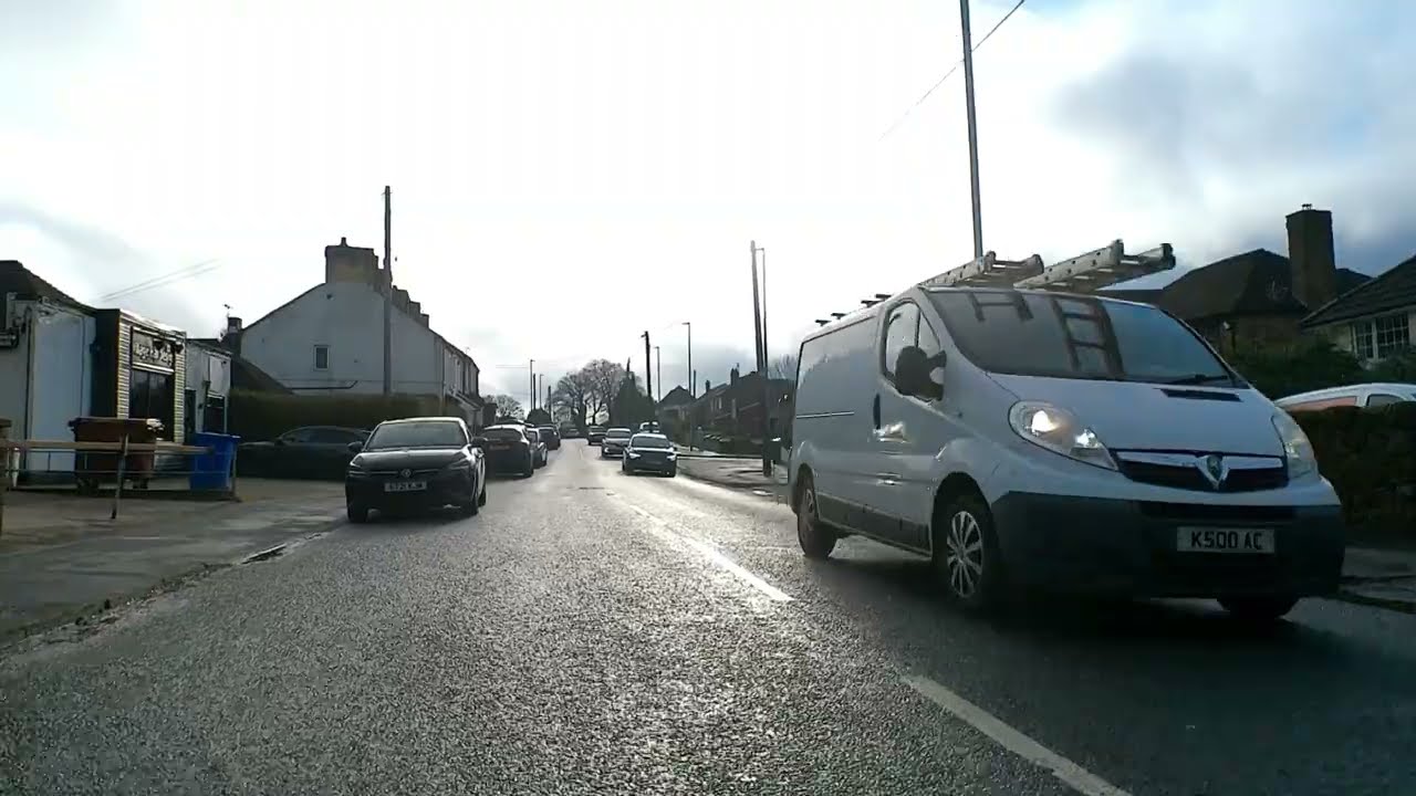 Cycling through Ball Green, 12.30pm, January 2026