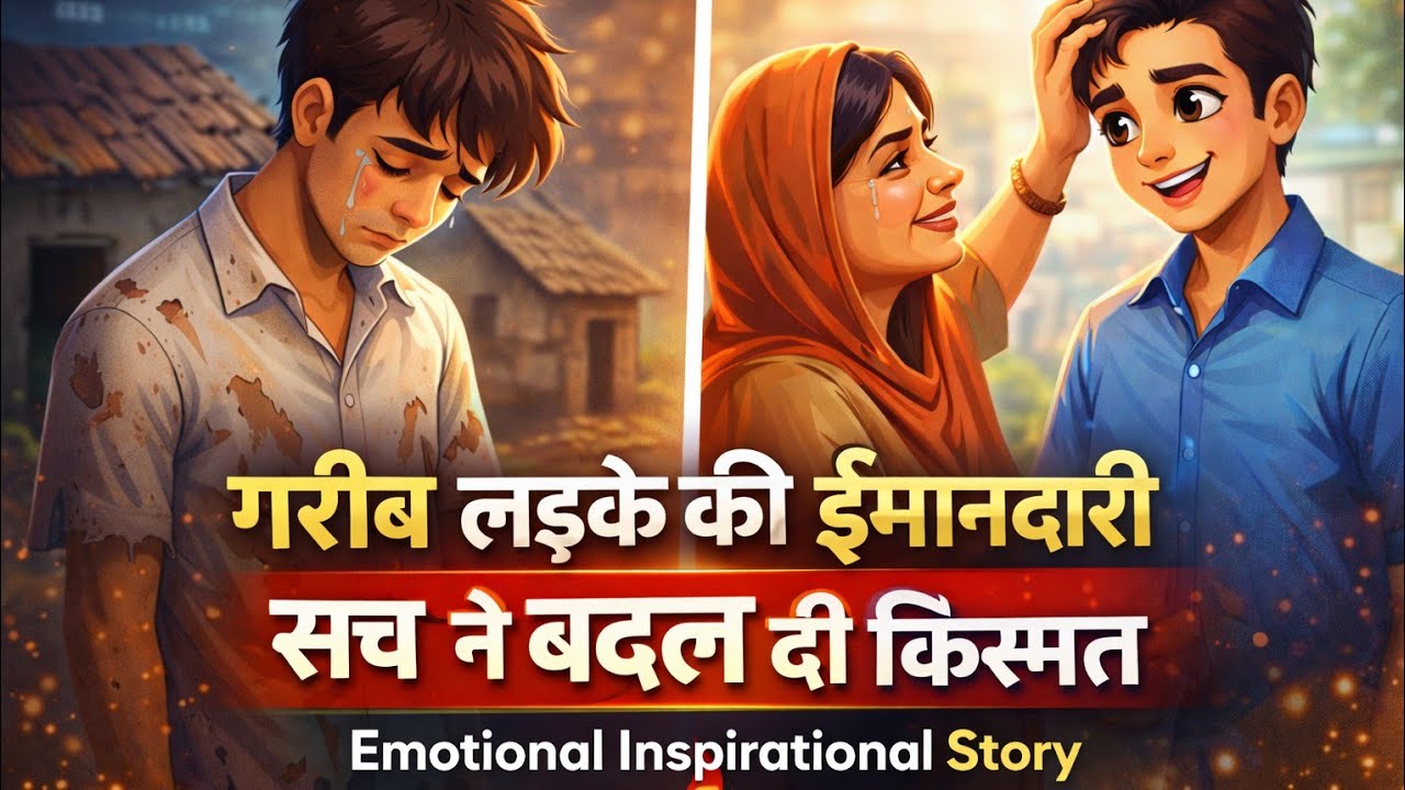 गरीब लड़के की ईमानदारी | सच ने बदल दी किस्मत | Emotional Inspirational Story...🥹