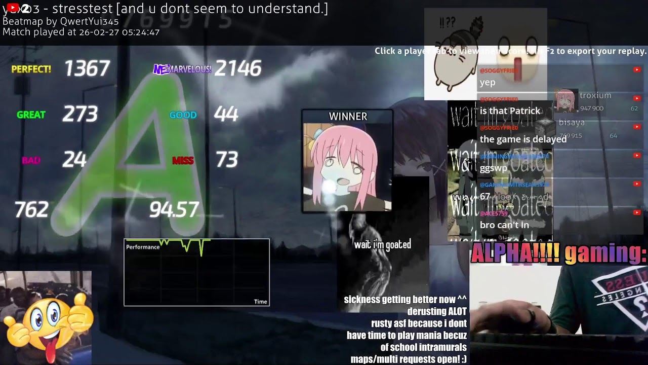 welcome back! :') | osu!mania stream | ALPHA dan