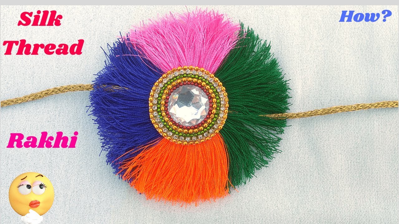 DIY: How to Make Rakhi at Home| Easy silk thread Rakhi tutorial 2020