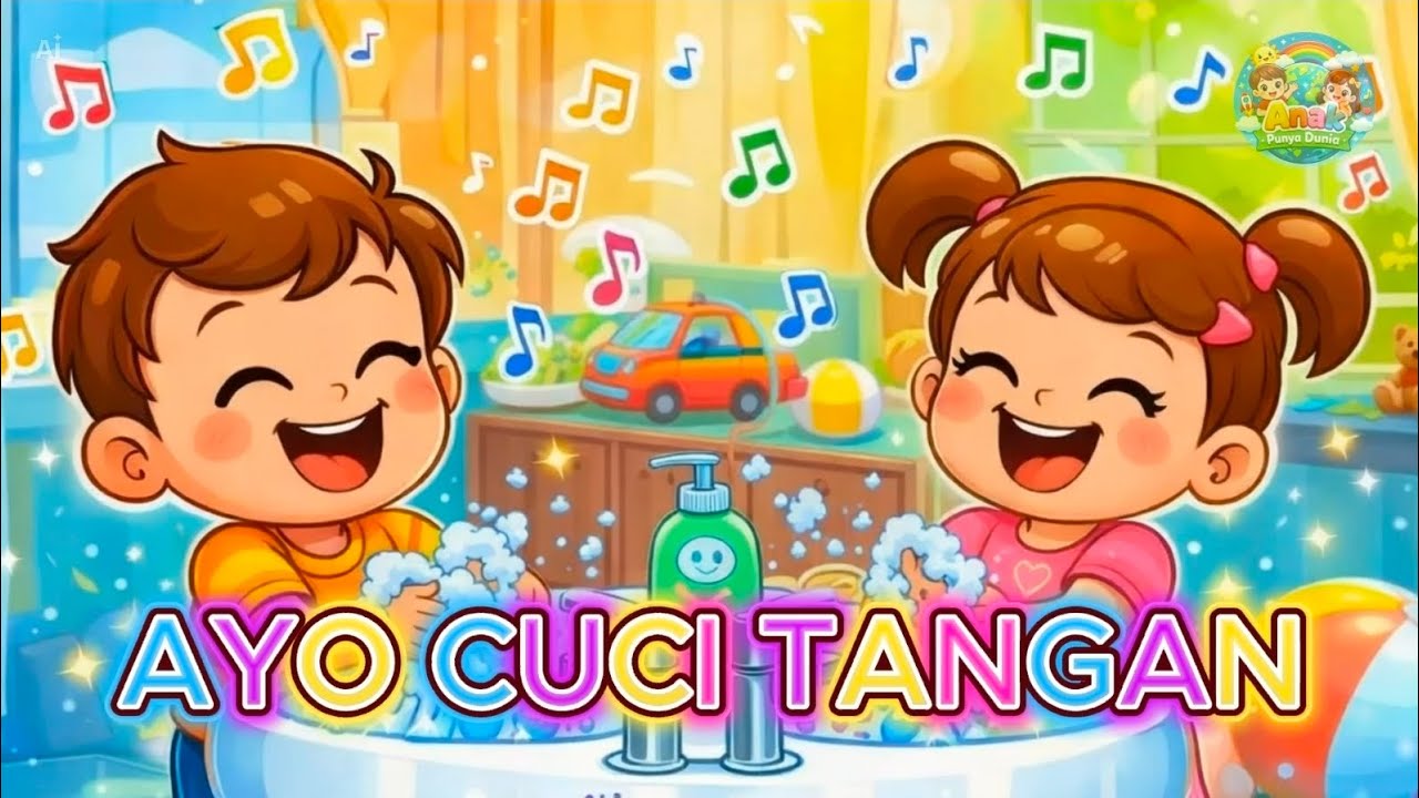 Ada kuman kecil nempel loh… yuk usir!” 🦠🚿 | LAGU ANAK