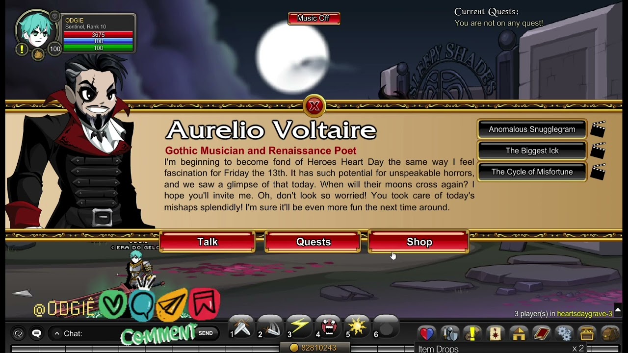 AQW | 😱Aurelio Voltaire♡❤︎𖹭♥︎ 🅼🅴🆁🅶🅴🆂🅷🅾🅿 🚀/Join HeartsDayGrave